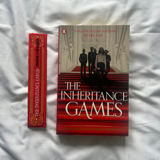 Inheritance Games Embroidered bookmark
