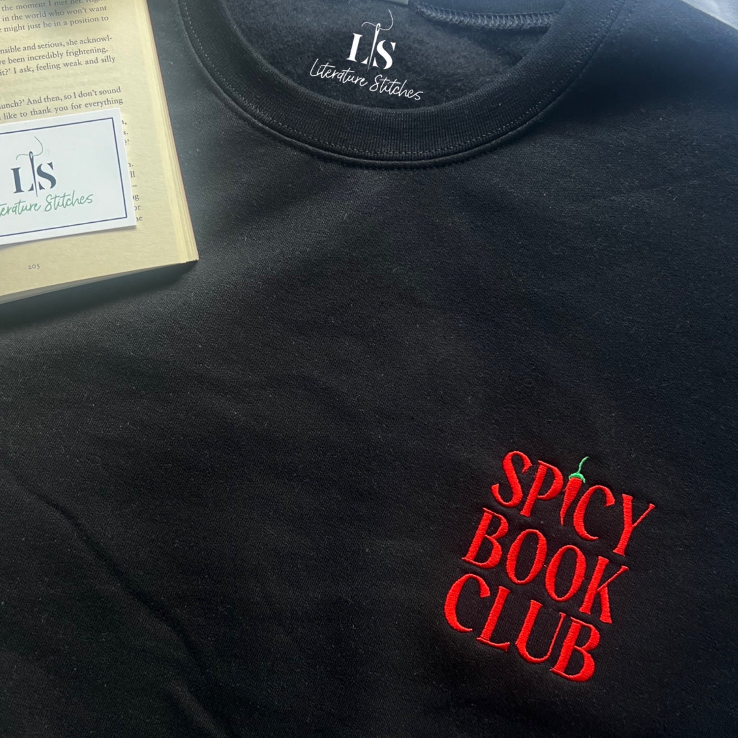 spicy book club sweatshirt